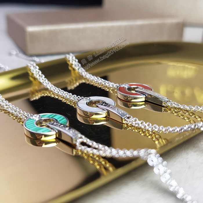 Bvlgari飾品 寶格麗圓盤手鏈 寶格麗新款貝母鑲鑽圓盤手鏈  zgbq3052